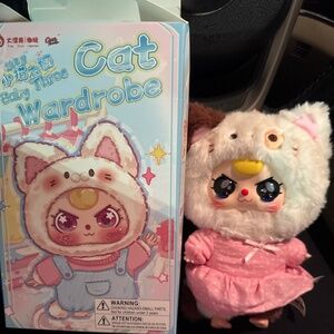 Baby Three Cat Wardrobe (lovely Dolly with crying eyes)